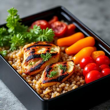 Безглютеновый бенто Ясай с овощами гриль